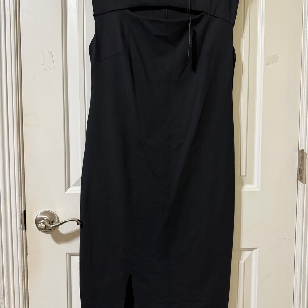 Tahari Classic Black Sleeveless Dress✨10✨NWT